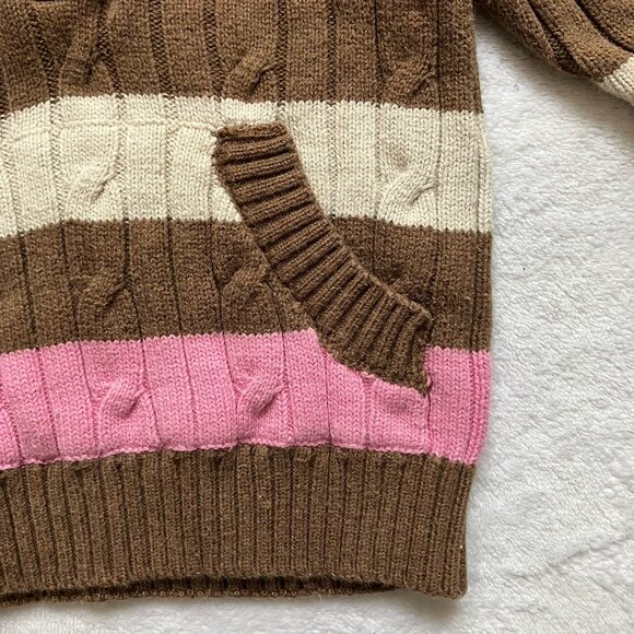 Tommy Hilfiger Baby 6-9M Striped Hooded Sweater | 100% Cotton Knit | VGUC - Picture 9 of 16